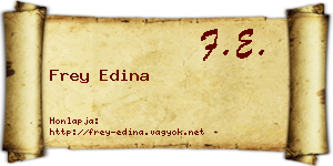 Frey Edina névjegykártya